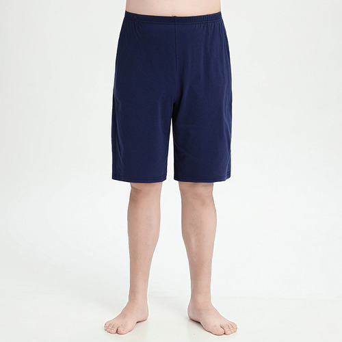 Pure Cotton Quarter Shorts With Flat Corners And Wide Waist