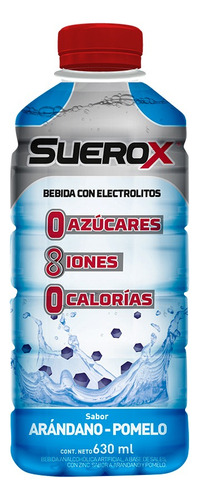 Suerox bebida hidratante gusto arándano pomelo 630ml