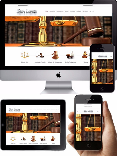 Site Advogado Escritórios De Advocacia Responsivo Php