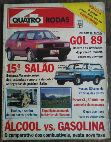 Revista 4 Rodas 338 Setembro 1988 - Salão Do Automóvel