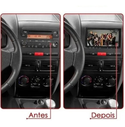 Central Multimídia Mp5 2 Din Espelha Ios Android Universal