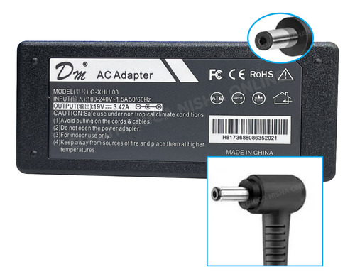 Cargador Asus 19v 3.42a 4.0 X 1.35mm 65w Alternativo 