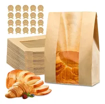 Comprar 50 Bolsas De Pan Para Pan Casero, Bolsas De Pan De Papel
