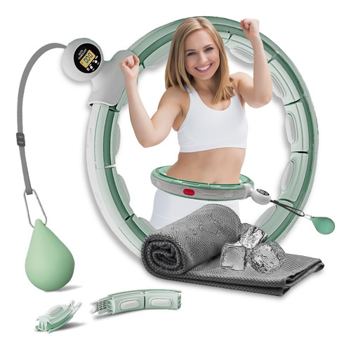 Hula Hoop Infinity Smart Hula Hoops Con 16 Nudos, 360