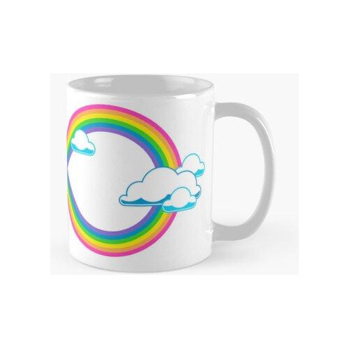 Taza Colores De Neón Del Infinito Del Arco Iris Estético. Ca