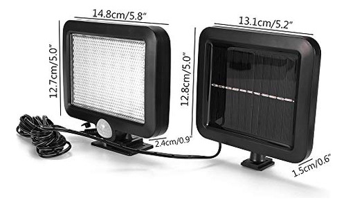 Luz Solar Exterior 56 Leds Sensor Movimiento