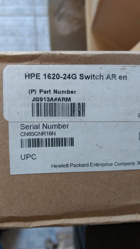 Switch Hp 24 Puertos 1620 24g Admin 10/100/1000 Jg913a