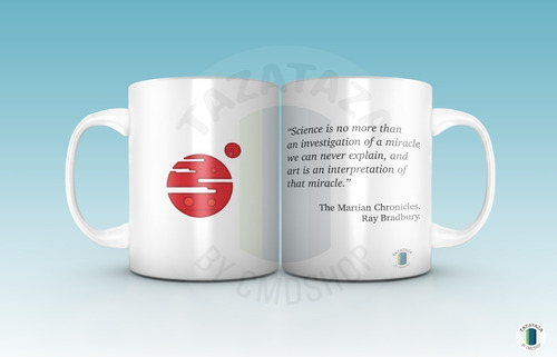 Imagen 1 de 5 de Taza Libros Y Autores Stephen King Bradbury Camus Orwell