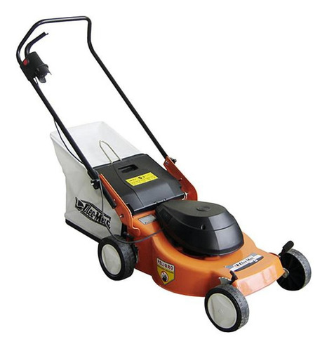 Cortadora de pasto eléctrica Oleo-Mac FC1111103 con bolsa recolectora de 0.75 hp y 220V color naranja/negro