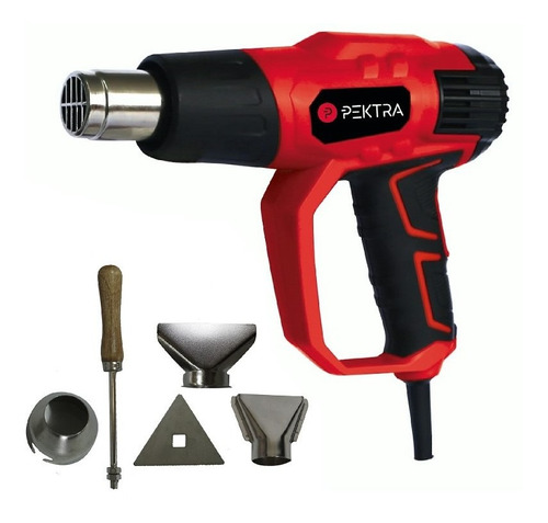 Pistola De Calor Pektra 2000w Con 5 Piezas Pkthg2000