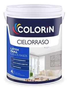 Latex Cielorraso Colorin Blanco Mate 4 Litros