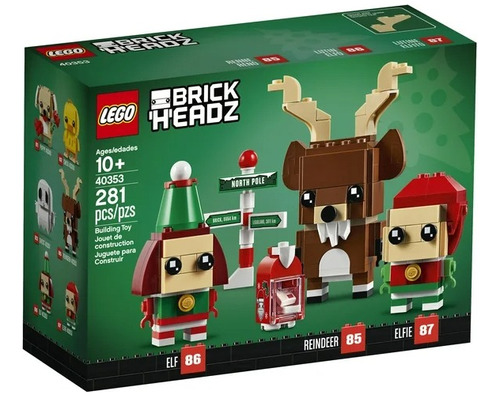 Lego Brick Headz Set 40353 Navideño Caja Dañada