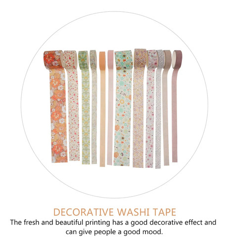O Juego De Cintas Washi Japonesas Para Decoración, 12 Piezas