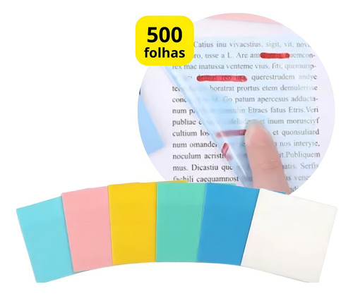 Adesivo Transparente 500 Folhas Professora Papelaria Atacado