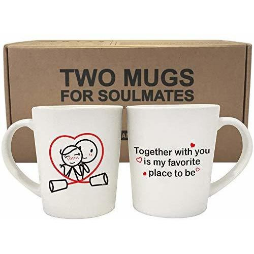  Together Is My Favorite Place To Be Couple Coffee Mugs...