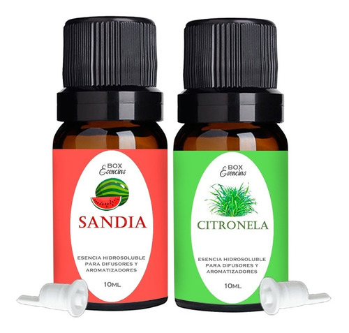 2 Esencias Hidro Aromaterapia, Ambientes Sandía Y Citronela