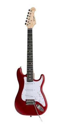 Guitarra Electrica Stratocaster Parquer Niños Roja Cuota