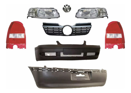 Fascia Del Y Tras Pointer 00-05 Con Faros Y Calaveras