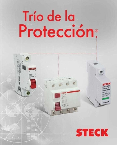 Llave Termica Bipolar Steck 2x63 63 Amp Iram