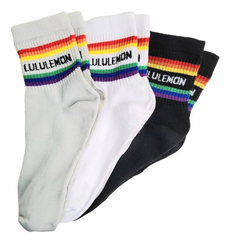 3 Pares Calcetines Hulu Lemonn Adulto Fit Sport Casual Pride