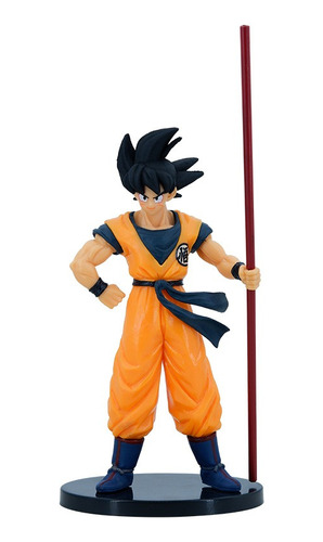 Figura Goku Dragon Ball Z Baculo Super Sayayin Anime Pvc