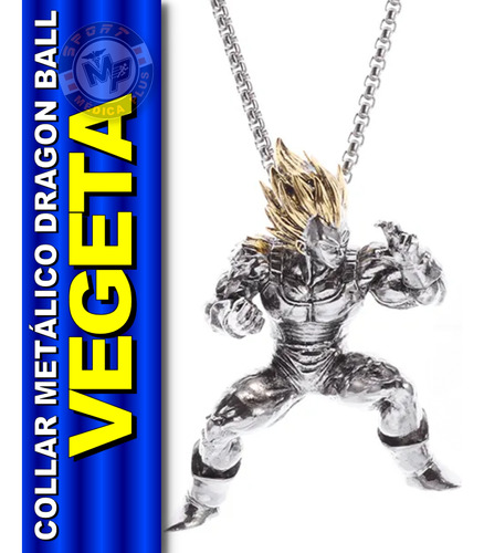 Collar De Vegeta Super Saiyajin Dragon Ball Aleacion Metal 