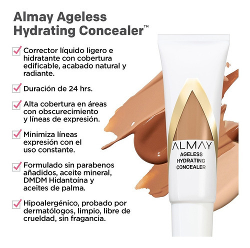 Corrector Líquido Almay Ageless Hydrating Con Niacinamida