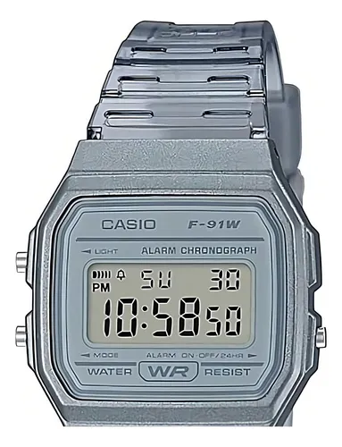 Reloj de pulsera Casio Collection F91WS8 Color Gris