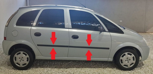 Chevrolet Meriva Baguetas De Puertas Negras (4 Piezas) !!!!!