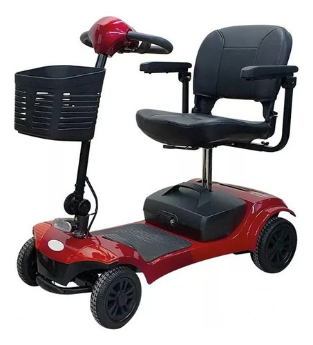 Mini Scooter Motorizado De 4 Ruedas Con Suspension - Sm101 Color Rojo