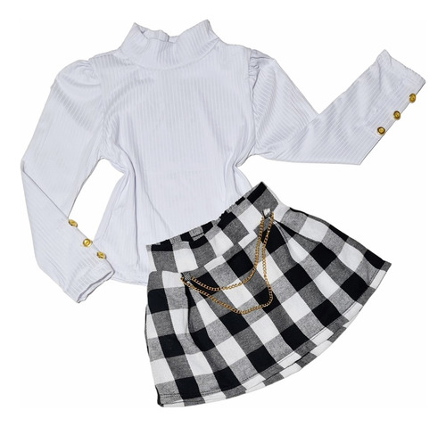 Conjunto Infantil Inverno Mini Diva Blogueirinha Manga Longa