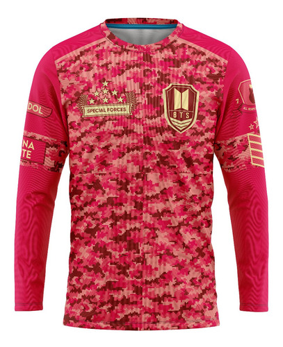 Playera Sublimada Army Manga Larga