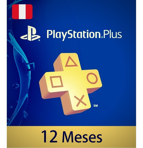 Imagen 1 de 1 de Playstation Plus 12 Meses Perú-  Ps Plus Ps4