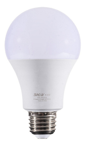 Imagen 3 de 6 de 10 Lámparas Led Sica 13w - Clásica Luz Cálida - Bajo Consumo