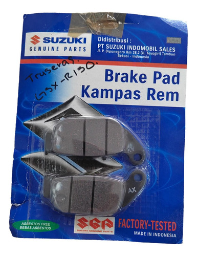 Balatas Traseras Gsx-r150 / Gsx-s150 Suzuki Original