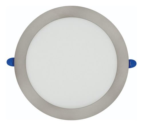 Pack 6 Lámparas Led Techo 18W, 4000K, Estévez, Color Níquel