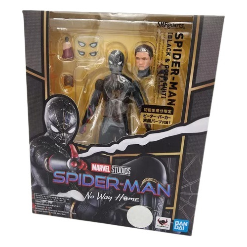 Bandai Sh Figuarts Spiderman Traje Negro Dorado No Way Home