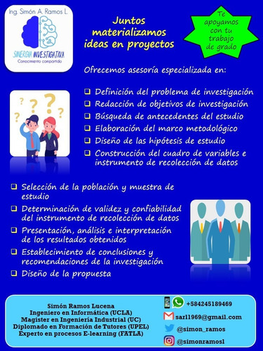 Imagen 5 de 8 de Tesis Y Trabajos De Grado: Somos Sinergia Investigativa
