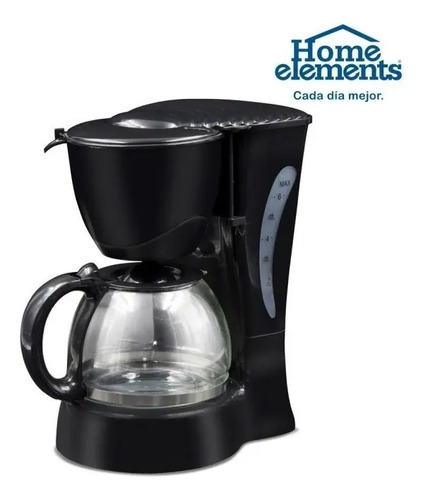 Cafetera Eléctrica Home Elements 6 Tazas Jarra De Vidrio | Cuotas sin  interés