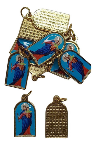 10 Medallas Virgen Auxiliadora Cristianos 25mm Souvenirs