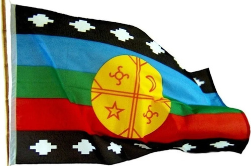 Imagen 1 de 1 de Bandera Mapuche   150 X 90 Cm.  / Oxastore