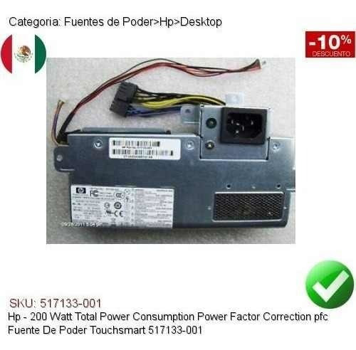 Fuente de poder para PC HP 517133-001 200W