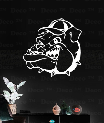 Vinil Decorativo Personalizado Perro Bull Dog