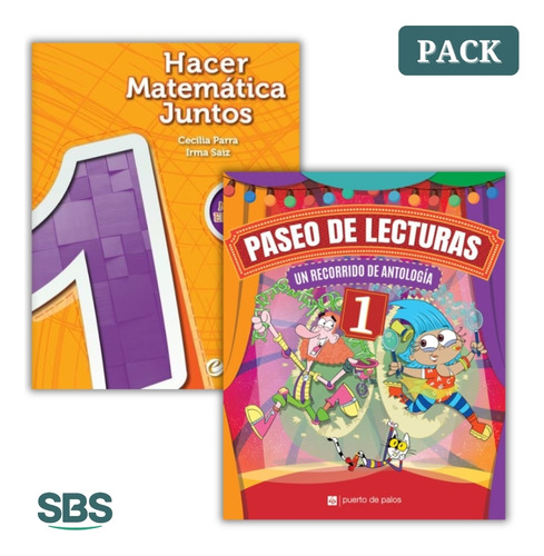 Paseo De Lectura 1 + Hacer Matematica Juntos 1 - 2 Libros