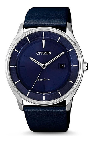 Reloj Hombre Citizen Eco Drive Bm7400-12l Wr 50m Ag. Ofi. M Color de la malla Azul Color del bisel Acero Color del fondo Azul oscuro