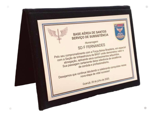 Placa De Homenagem Aeronáutica, Exército, Polícia