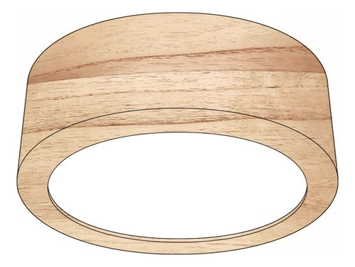 Plafon Techo Cilindro 25x10cm Madera Eleccion Moderno Diseño