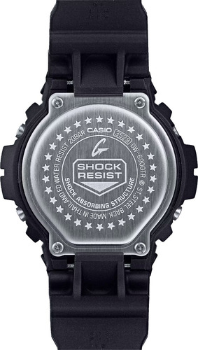 Reloj Casio G-shock Dw-6900tr-1dw-6900tr-1cr Correa Negro Bisel Negro Fondo Negro/negro