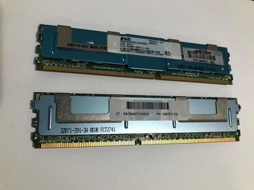 Memória Servidor Hp Ddr2 4gb (2x2gb) 2rx4 Pc2 5300f 555 11 E (Usado)