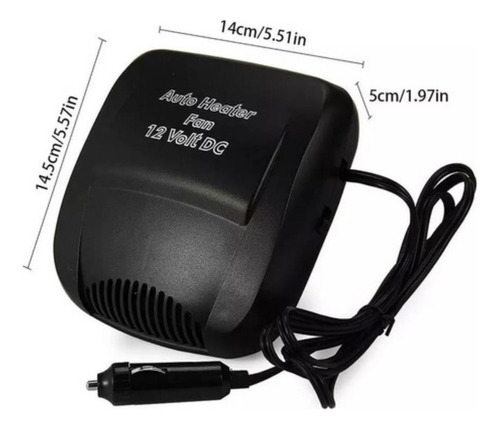 Calefactor De Auto Ventilador Auto Encendedor 12v 200w